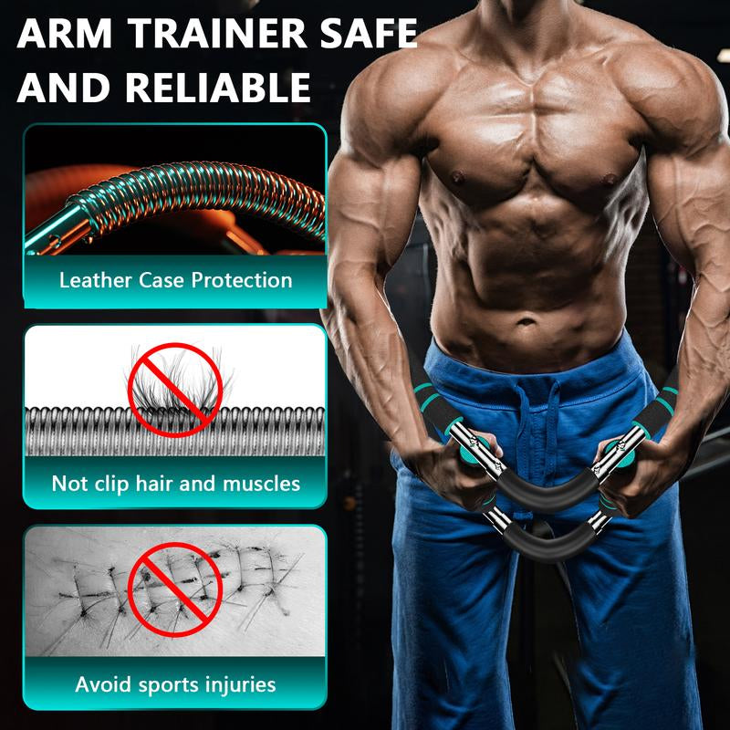Twister Arm Trainer, Adjustable Chest Workout Equipment Arm Trainer for Men & Women Body Muscle Training Fitness Portable Spring Resistance for Home Exerciser