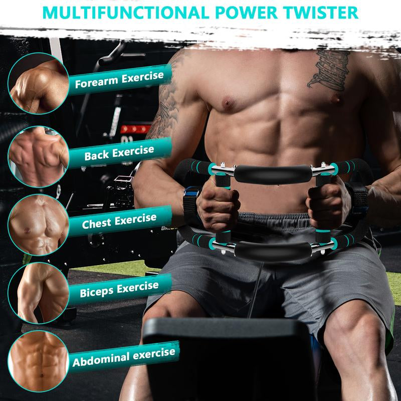 Twister Arm Trainer, Adjustable Chest Workout Equipment Arm Trainer for Men & Women Body Muscle Training Fitness Portable Spring Resistance for Home Exerciser