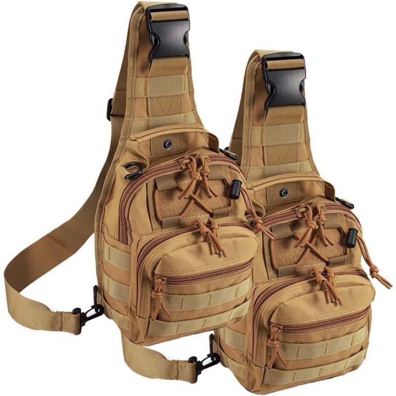 Multi-Color Optional, Men'S and Women'S Tactical Crossbodybag Chest Bag,Large-Capacity Shoulder Bag, Wear-Resistantwaterproof 1000D Outdoor Waterproof Shoulder Bag, Perfectfor Hiking and Camping Sport Bag
