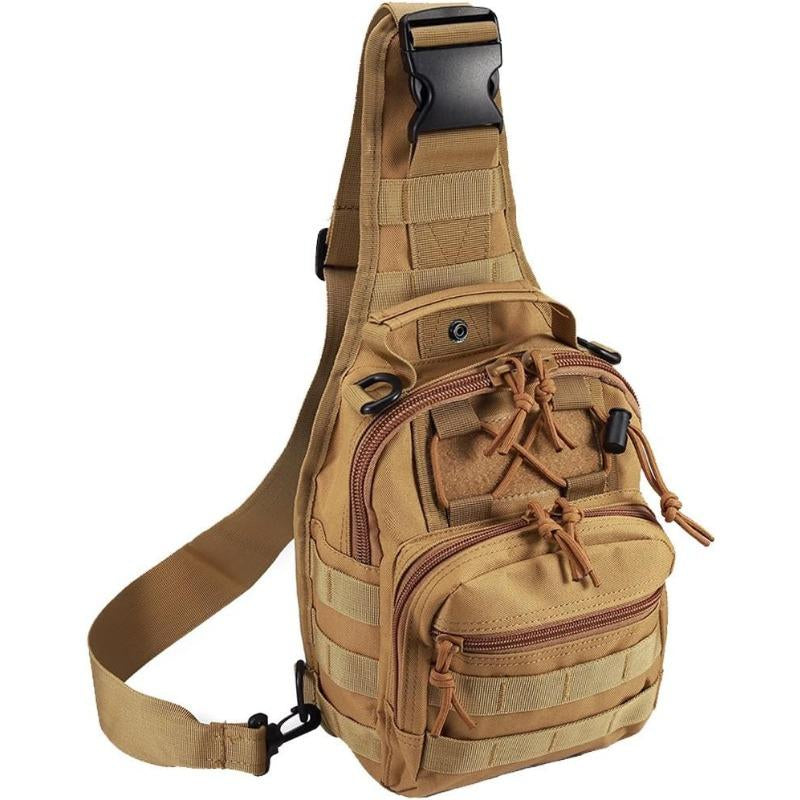 Multi-Color Optional, Men'S and Women'S Tactical Crossbodybag Chest Bag,Large-Capacity Shoulder Bag, Wear-Resistantwaterproof 1000D Outdoor Waterproof Shoulder Bag, Perfectfor Hiking and Camping Sport Bag