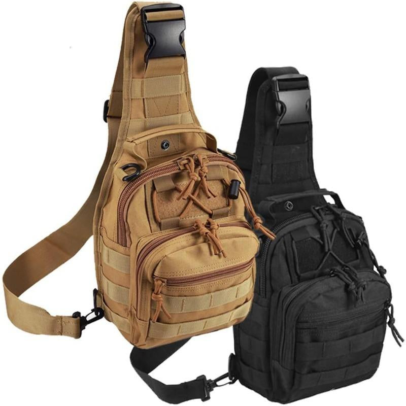 Multi-Color Optional, Men'S and Women'S Tactical Crossbodybag Chest Bag,Large-Capacity Shoulder Bag, Wear-Resistantwaterproof 1000D Outdoor Waterproof Shoulder Bag, Perfectfor Hiking and Camping Sport Bag