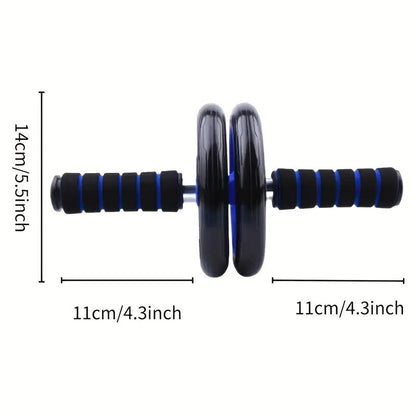 Silent Dual-Wheel Belly Roller – Slimming Waist & Belly Control, Durable PP Material, Home Fitness Equipment for Belly Muscles Muscle Trainer