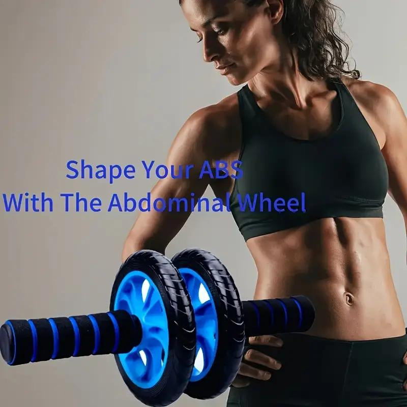 Silent Dual-Wheel Belly Roller – Slimming Waist & Belly Control, Durable PP Material, Home Fitness Equipment for Belly Muscles Muscle Trainer