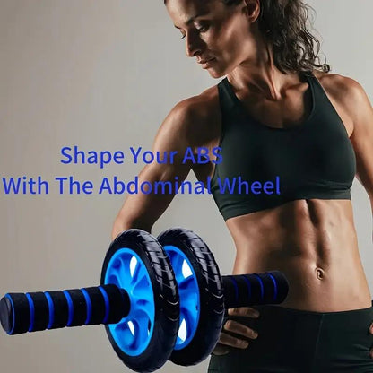 Silent Dual-Wheel Belly Roller – Slimming Waist & Belly Control, Durable PP Material, Home Fitness Equipment for Belly Muscles Muscle Trainer