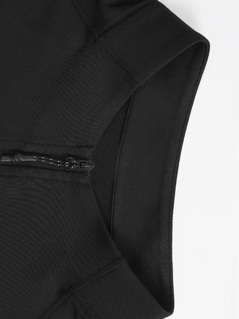 Men'S Solid Half Zip Thumb Hole Design Sports Tee, Regular Fit Breathable Long Sleeve T-Shirt for Gym Workout Running, Casual Comfy Men'S Top for Summer, Mens Clothing, Men'S T Shirts