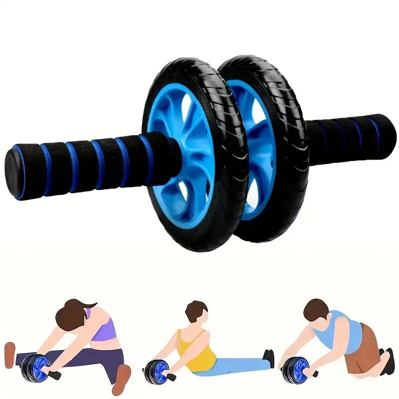 Silent Dual-Wheel Belly Roller – Slimming Waist & Belly Control, Durable PP Material, Home Fitness Equipment for Belly Muscles Muscle Trainer