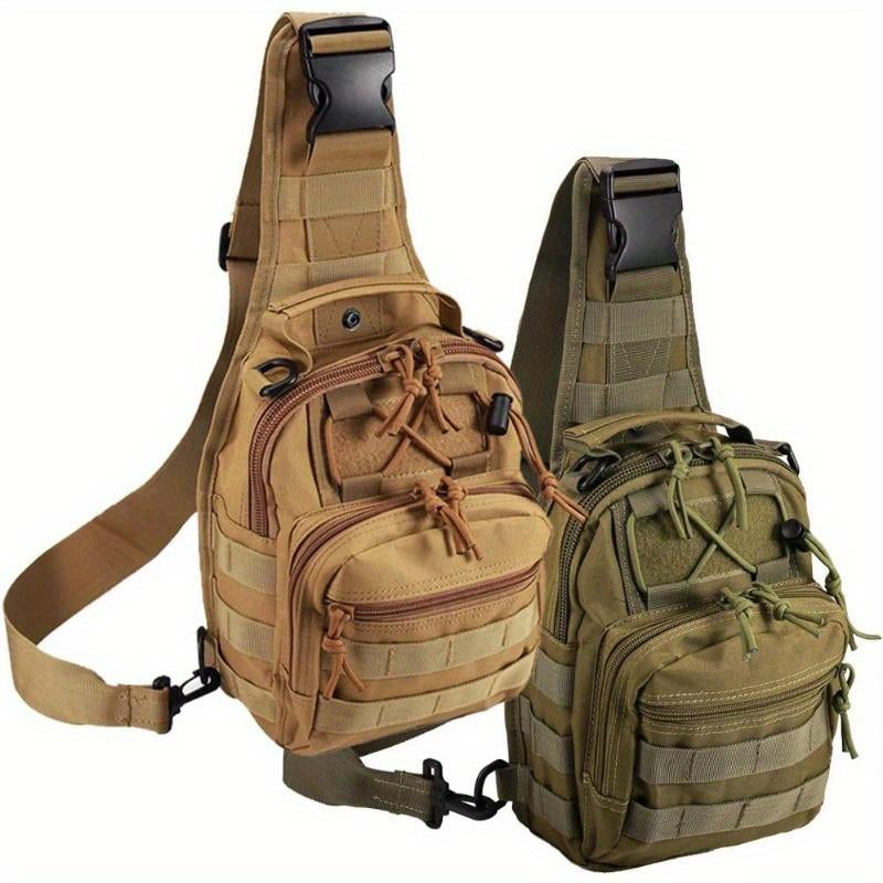 Multi-Color Optional, Men'S and Women'S Tactical Crossbodybag Chest Bag,Large-Capacity Shoulder Bag, Wear-Resistantwaterproof 1000D Outdoor Waterproof Shoulder Bag, Perfectfor Hiking and Camping Sport Bag