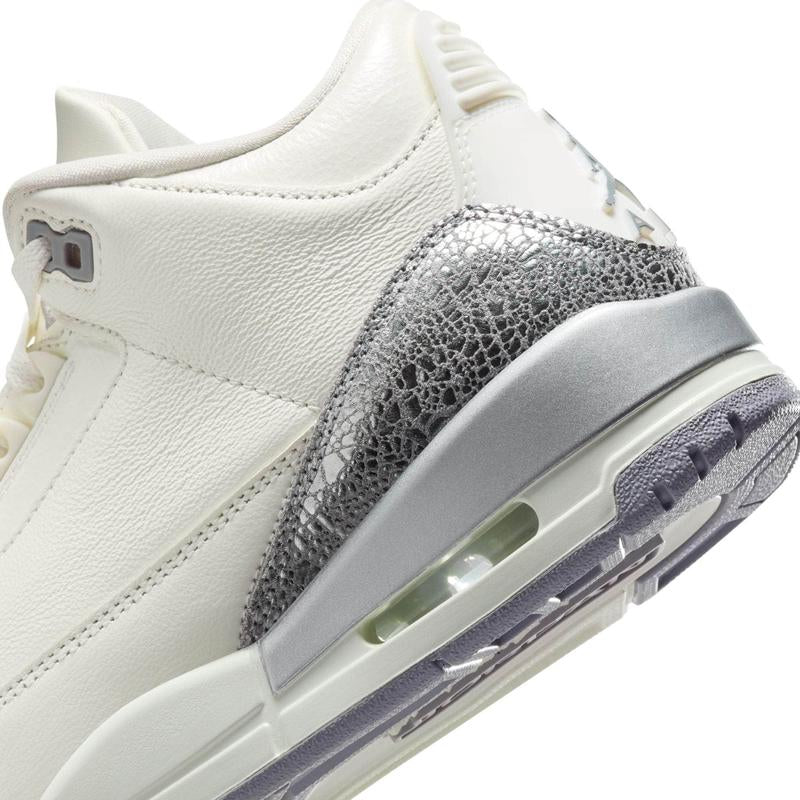 Air Jordan 3 Retro "Sail Cement Grey" - Women'S