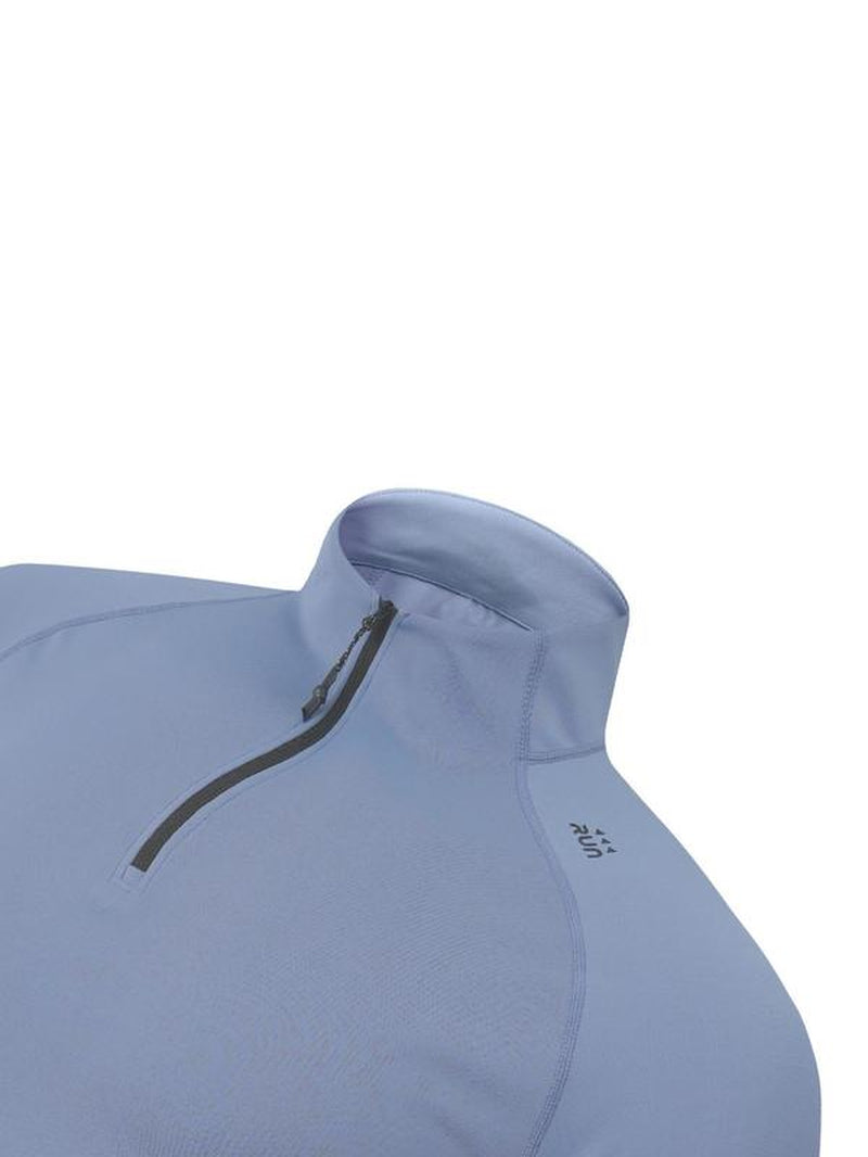 Men'S Solid Half Zip Thumb Hole Design Sports Tee, Regular Fit Breathable Long Sleeve T-Shirt for Gym Workout Running, Casual Comfy Men'S Top for Summer, Mens Clothing, Men'S T Shirts