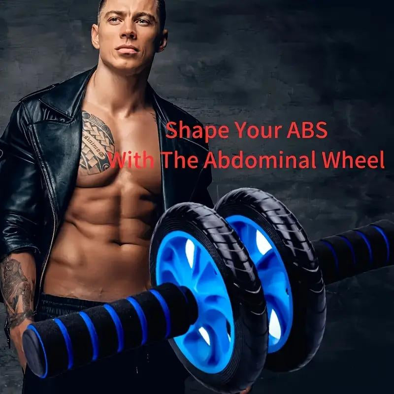 Silent Dual-Wheel Belly Roller – Slimming Waist & Belly Control, Durable PP Material, Home Fitness Equipment for Belly Muscles Muscle Trainer