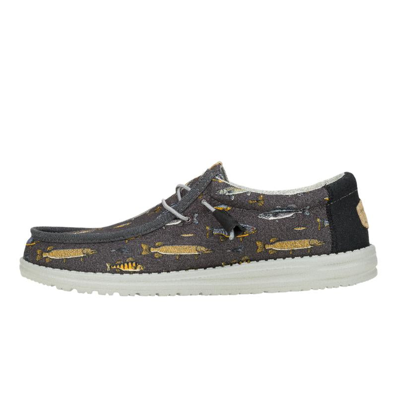 HEYDUDE Wally Fish Lure- Mens Comfortable Slip on Shoes Multicolor