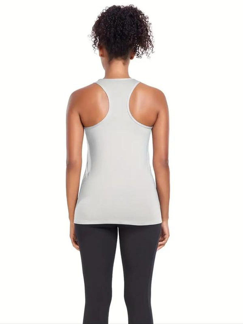 Women'S Solid Sports Tank Top, Breathable Comfortable Sports Top, Ladies Sportswear for Indoor Outdoor Wear