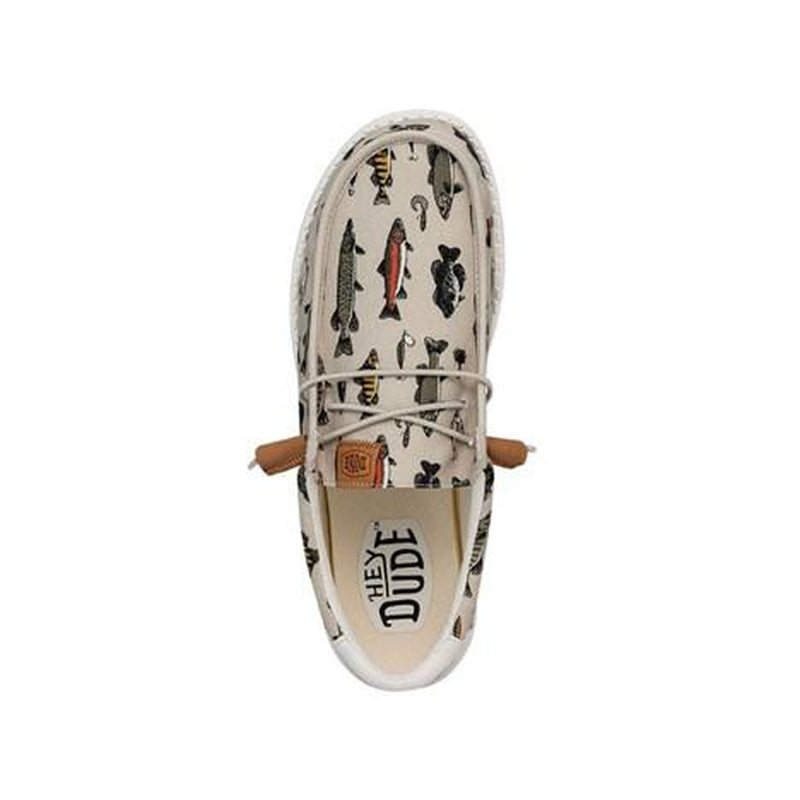 HEYDUDE Wally Fish Lure- Mens Comfortable Slip on Shoes Multicolor