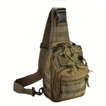 Multi-Color Optional, Men'S and Women'S Tactical Crossbodybag Chest Bag,Large-Capacity Shoulder Bag, Wear-Resistantwaterproof 1000D Outdoor Waterproof Shoulder Bag, Perfectfor Hiking and Camping Sport Bag