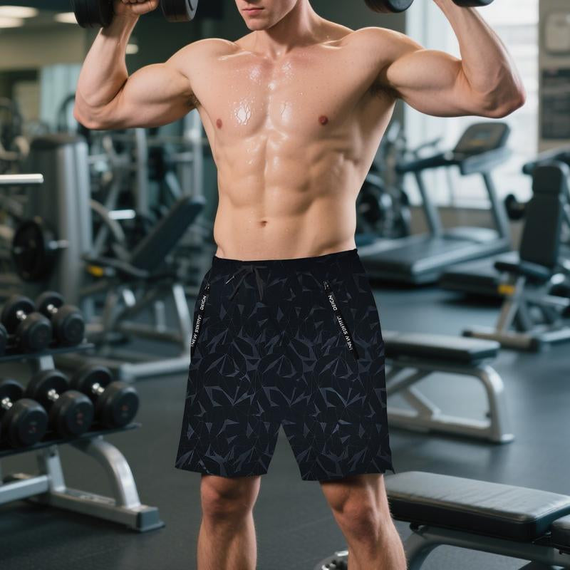Men'S Performance Workout Shorts, Quick-Dry Gym Training Running Shorts, Lightweight & Durable Sports Shorts