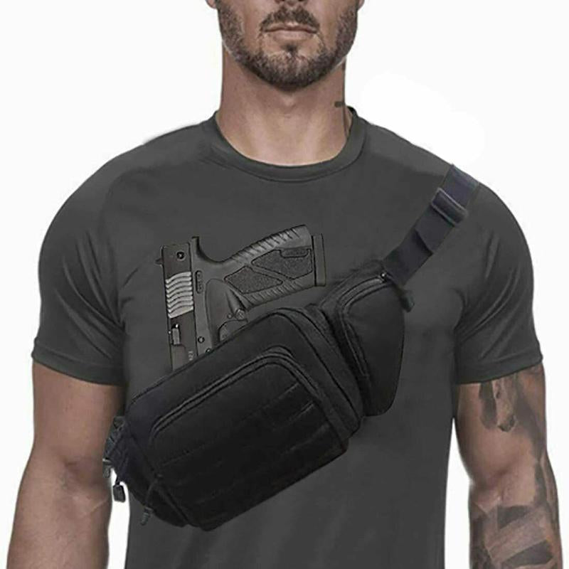 Men'S Belt Bag Polyester Backpack Hiking Mobile Phone Bag Outdoor Sports Tactical Hunting Climbing Camping Belt CS Airsoft Bag