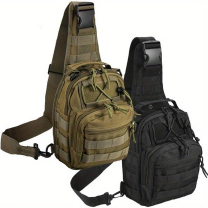 Multi-Color Optional, Men'S and Women'S Tactical Crossbodybag Chest Bag,Large-Capacity Shoulder Bag, Wear-Resistantwaterproof 1000D Outdoor Waterproof Shoulder Bag, Perfectfor Hiking and Camping Sport Bag