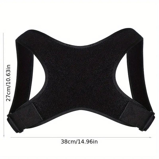 1 Pack Lightweight Posture Lmprover for Men, Women - Comfort Back,Black Fixed Posture Strap to Lmprove Posture Healthcare Tool Aid