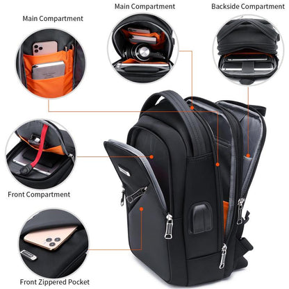 Hiking Daypack Shoulder Backpack Crossbody Sling Bag for Men, Chest Bags with USB Charger Port for Casual Camping Biking Travel Cycling