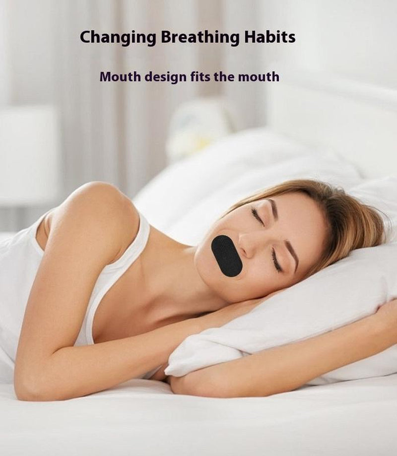 Mouth Tape for Sleeping, One Month Supply, Mouth Tape, Black, Gentle, Adhesion & 30 Strips, Sports Accessories